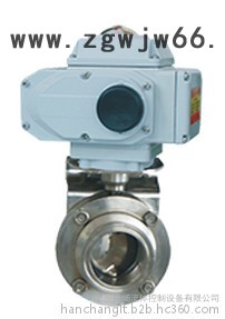 电动卡箍卫生级蝶阀