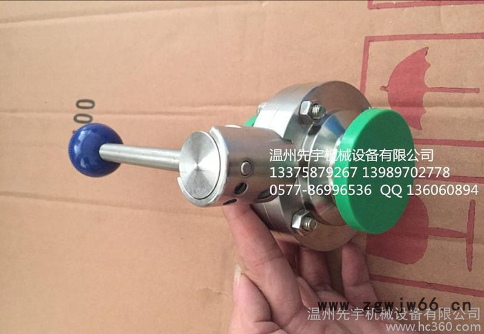 直销304不锈钢卫生级蝶阀，快装蝶阀，卡箍蝶阀图3