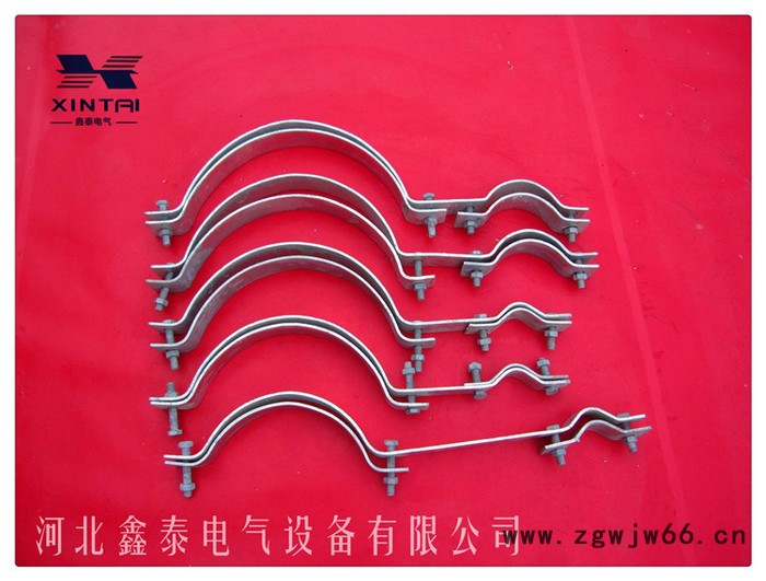 电缆上杆抱箍 热镀锌材质** 八种型号 电力金具铁附件系列 一套五个 各种抱箍 托箍图6