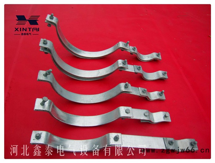 电缆上杆抱箍 热镀锌材质** 八种型号 电力金具铁附件系列 一套五个 各种抱箍 托箍图4