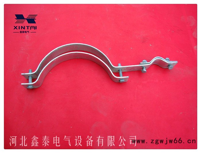 电缆上杆抱箍 热镀锌材质** 八种型号 电力金具铁附件系列 一套五个 各种抱箍 托箍图3