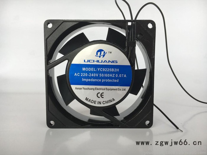 UCHUANG优创电气YC9225B2H滚珠风机 AC110V/220V/380V交流风扇 **
