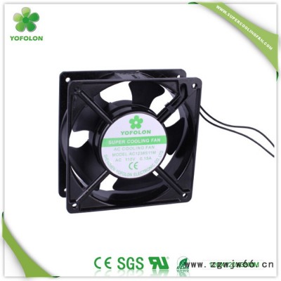 大量供应永福隆电子 120X120X38MM  含油滚珠 AC 220V 1238 大风量低噪音交流散热风扇