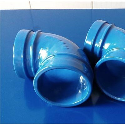 广州涂塑钢管卡箍连接90度弯头厂家批发