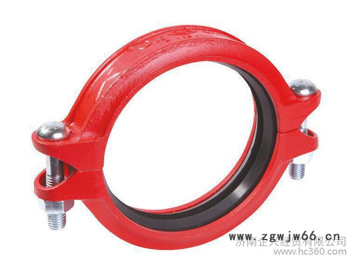 专业 迈克球墨铸铁沟槽消防钢卡卡箍 消防管件沟槽式连接件图3