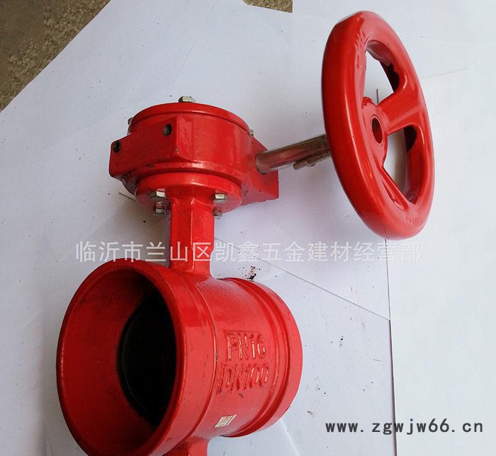 直销沟槽蝶闸阀 手柄沟槽蝶阀 涡轮沟槽闸阀 卡箍蝶闸阀图2