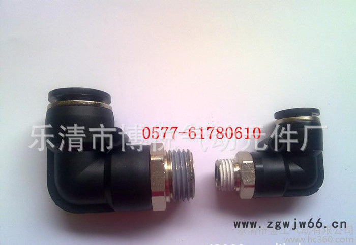 气动元件气动快插接头外螺纹L型直角弯接头气动接头PL6-01图3