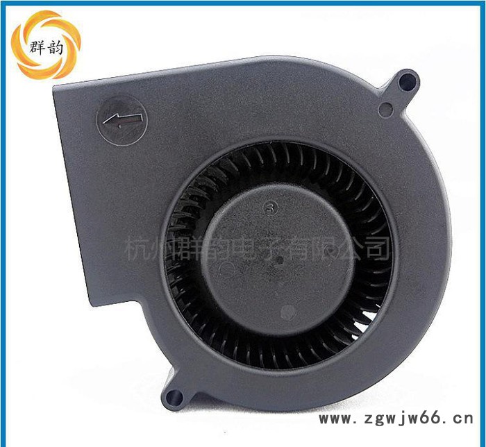 杭州群韵直销DC9733双滚珠轴承涡轮离心式鼓风机 涡轮负压