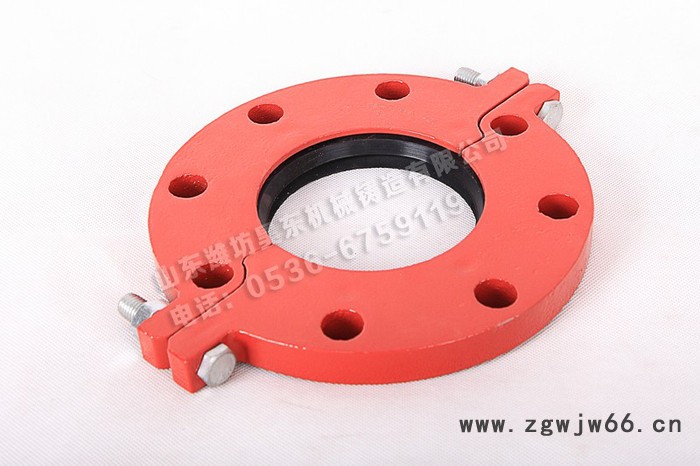 潍坊昊东 沟槽管件 消防管件 卡箍 三通 法兰 弯头 欢迎洽谈 沟槽法兰盘图3