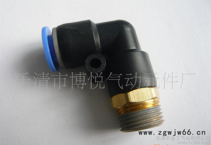 【直销】气动元件 90度直角弯接头PL10-03图2