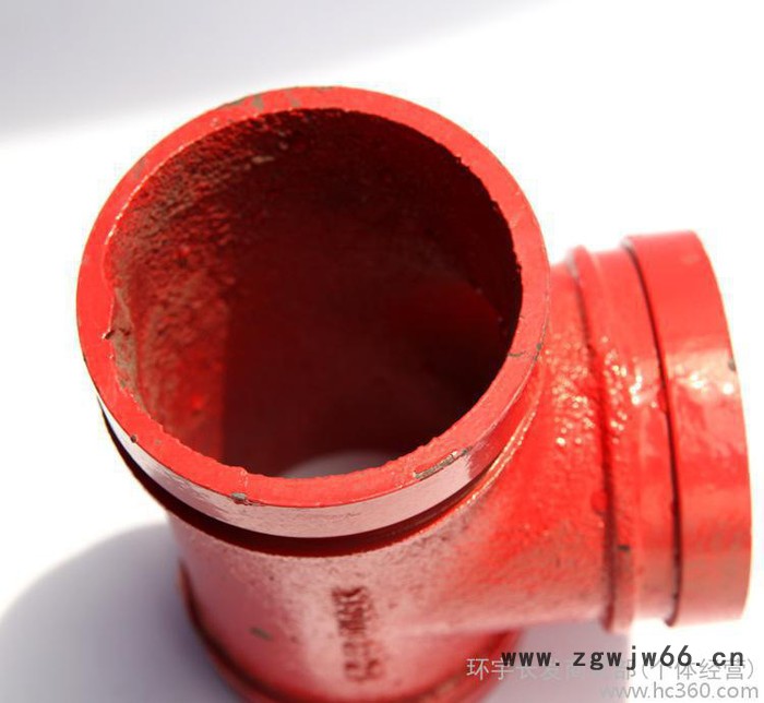 直销 大量 消防沟槽管件 沟槽三通 沟槽卡箍 正三通图3