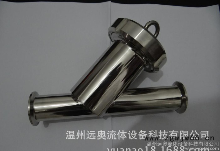 远奥牌YA-GLQ卡箍Y型过滤器 现货不锈钢卫生级快装过滤器 不锈钢过滤器图2