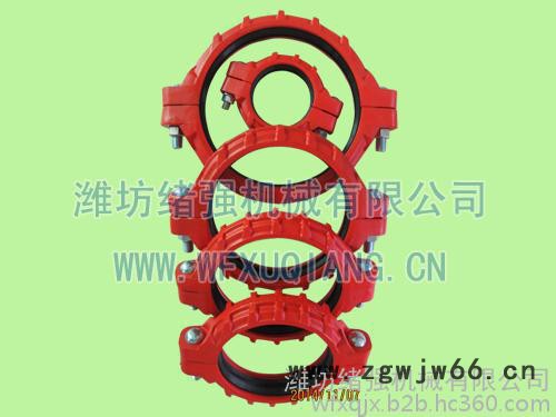 专业生产制造煤矿卡箍式管道快速接头 矿用快速接头沟槽式管卡 煤矿井下通风排水 巷道抢修管路快速接头-绪强机械**图3