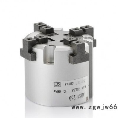 SMC款气动元件圆柱形爪体气爪气缸 MHS4-40D双作用气