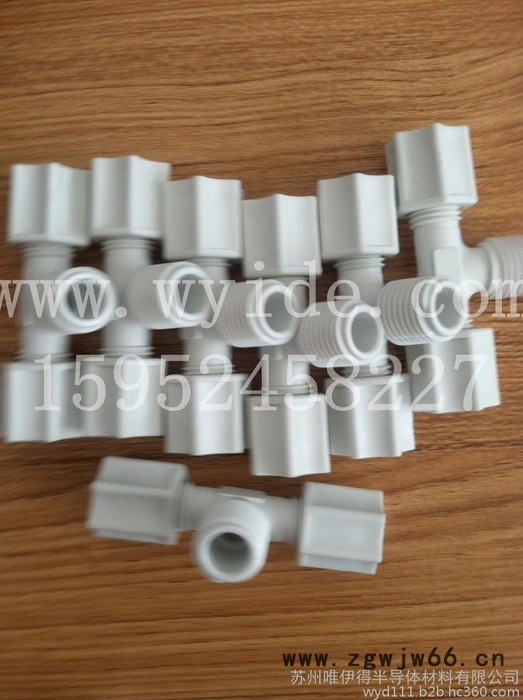 液压元件/PP卡套接头/6mm-1/4NPT-6mm三通接头/异径三通图2