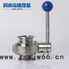 卫生级快装蝶阀/304 316食品级手动不锈钢快开卡套卡箍式蝶阀DN19图3