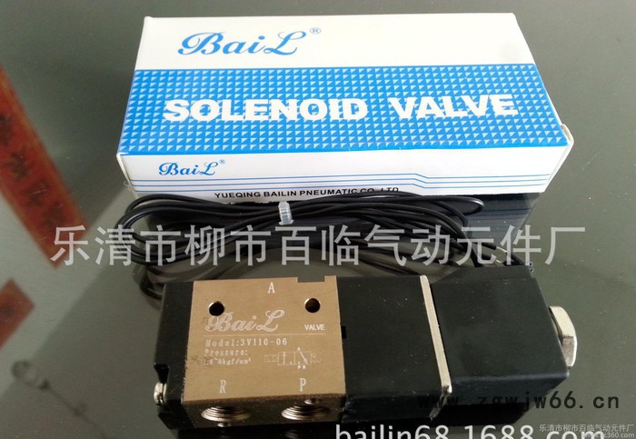 气动元件,五通气动元件,4v110-06电磁阀,百临电磁阀,五通元件,销?图2