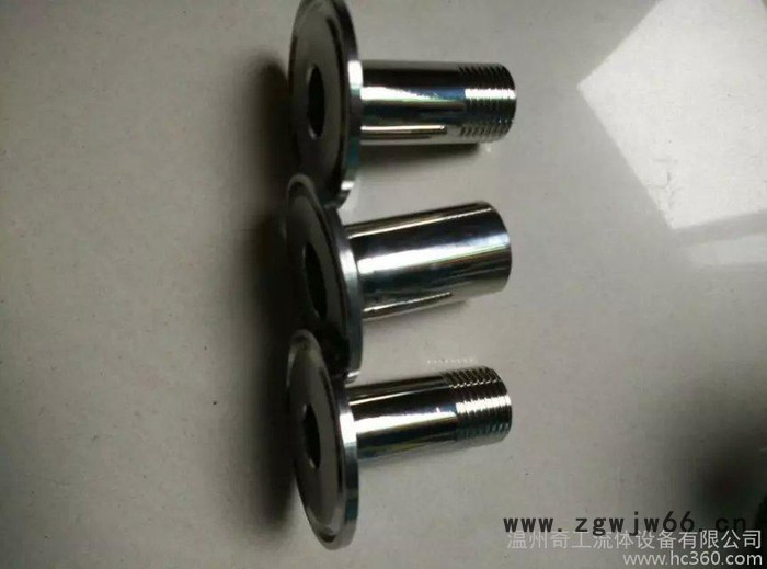 不锈钢卫生级快装卡箍式丝扣（管螺纹)接头单头外丝快装接头图3