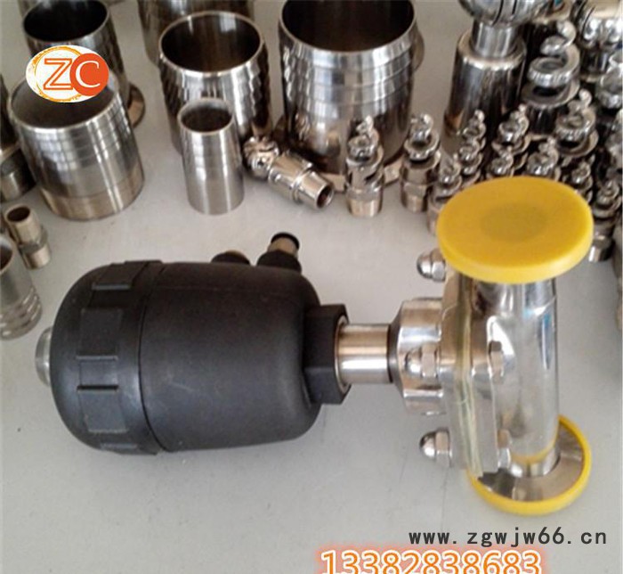 卫生级气动快装隔膜阀/不锈钢气动隔膜阀/不锈钢卡箍式隔膜阀