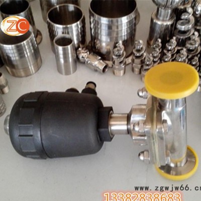 卫生级气动快装隔膜阀/不锈钢气动隔膜阀/不锈钢卡箍式隔膜阀