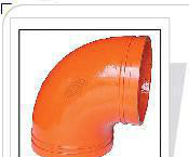 沟槽45度弯头 沟槽连接50-300 消防管件卡箍弯头3c产品 直销