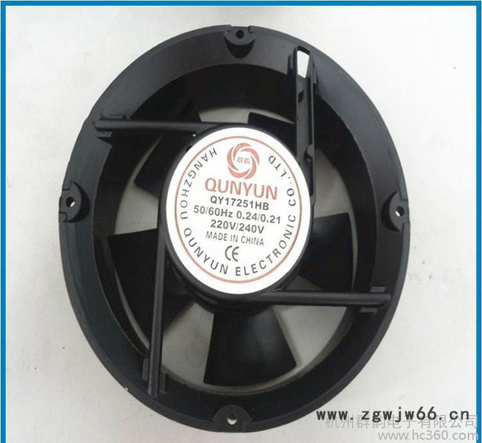 直销 进口双滚珠轴承15050正方风扇 17251正圆椭圆风扇