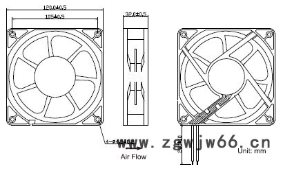 12032散热风扇，120*120*32mm风扇，120mm滚珠风扇批量出售图2