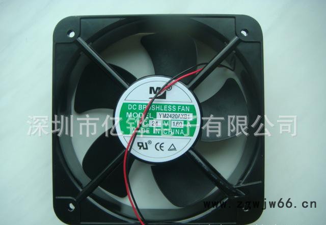 工业散热风扇24VDC直流轴流风扇20060双滚珠轴承风机200*200*60MM图2