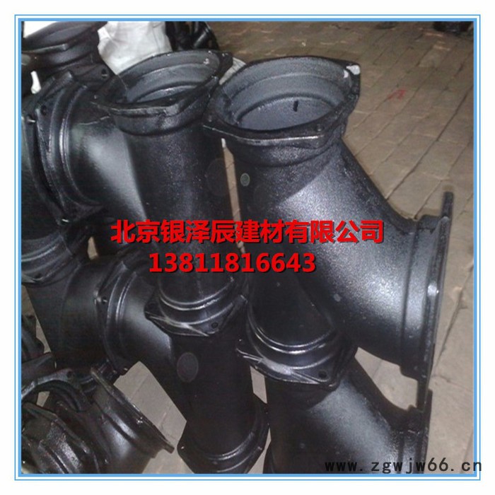 银泽辰铸铁管件三通 四通管件 卡箍链接排水图5
