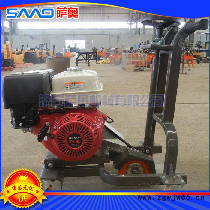 修沥青路面用的开槽机 做路面养护用的小型开槽机 万向轮手推开槽机图2