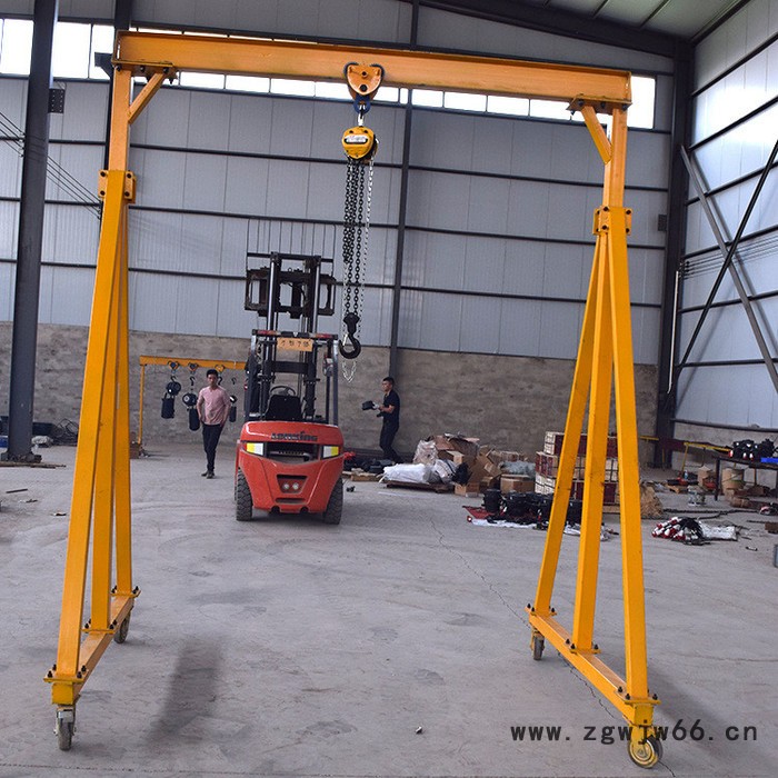 手推式龙门架 万向轮结构紧凑 电动移动式龙门架图5