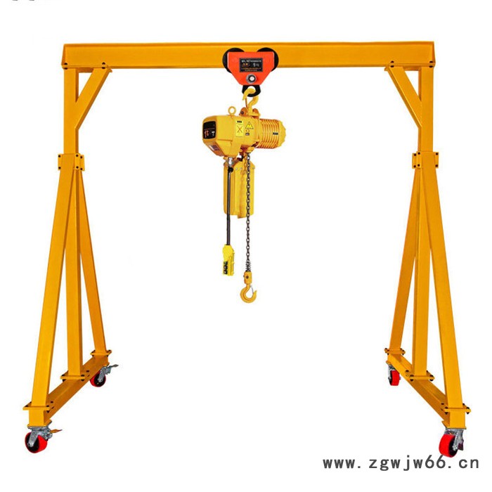 手推式龙门架 万向轮结构紧凑 电动移动式龙门架图2