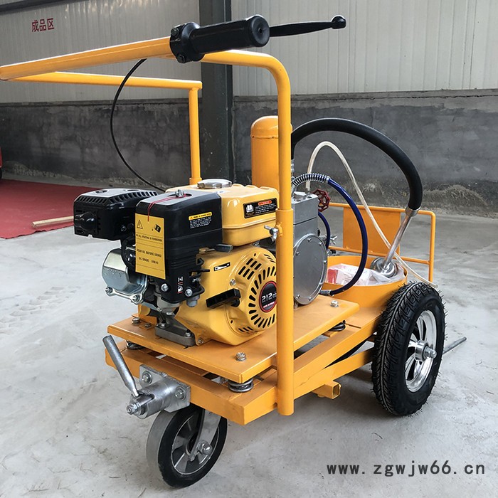 无锡停车场驾校道路划线机 多功能手扶式带万向轮划线机 划线机图2