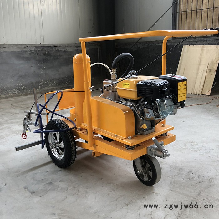 无锡停车场驾校道路划线机 多功能手扶式带万向轮划线机 划线机图4