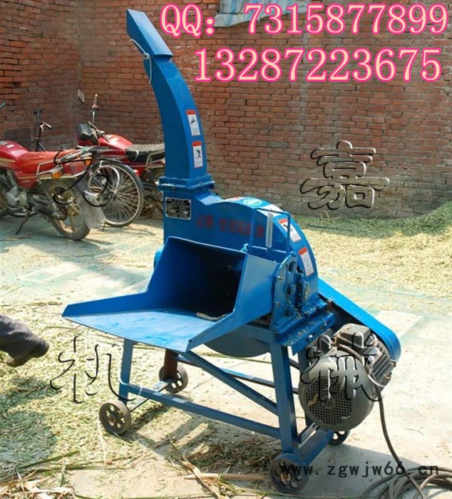 中小型家用农作物秸秆铡草机 切草机 碎草机 万向轮的铡草机