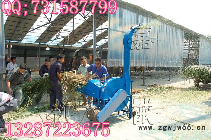 中小型家用农作物秸秆铡草机 切草机 碎草机 万向轮的铡草机图2