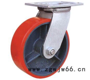厂家供应直销6寸浇注重型铁芯聚氨酯万向轮 超耐磨高弹力,厂家重型PU脚轮,铁芯聚氨酯脚轮,超重型聚氨酯脚轮万向轮图6