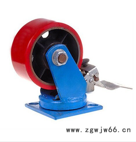 厂家供应直销6寸浇注重型铁芯聚氨酯万向轮 超耐磨高弹力,厂家重型PU脚轮,铁芯聚氨酯脚轮,超重型聚氨酯脚轮万向轮图7