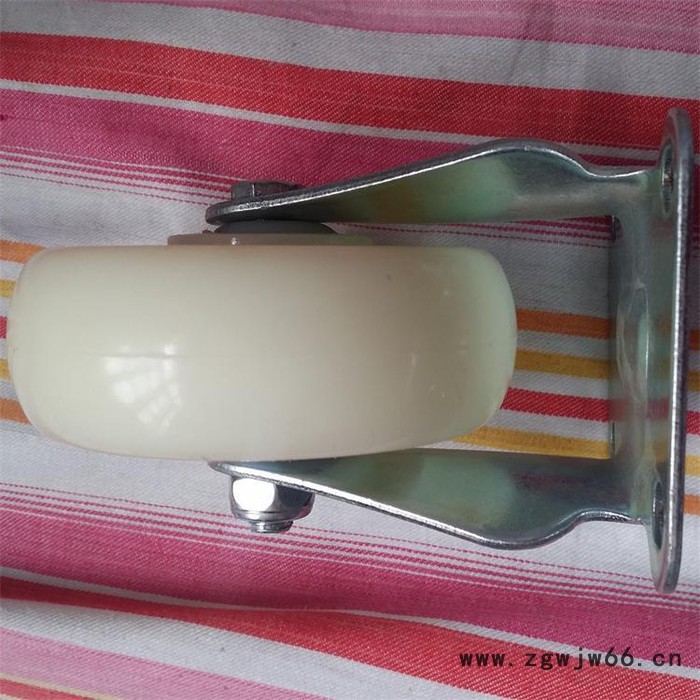 pp脚轮 万向轮工业脚轮 3寸 白尼龙轮 尼龙万向脚轮图2