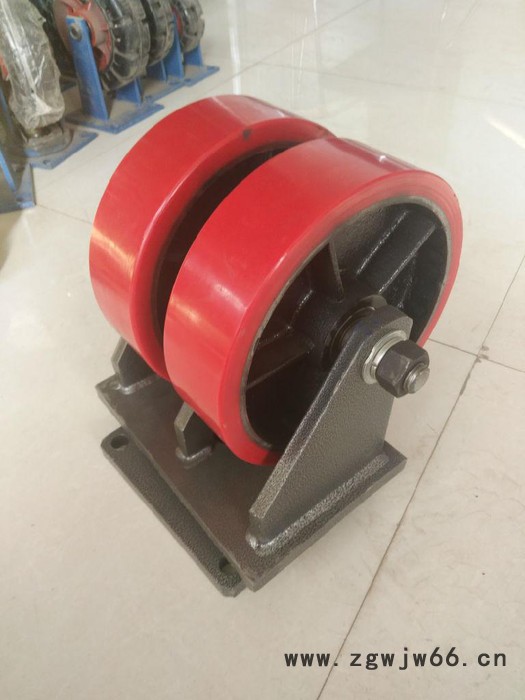 ** 载重3吨5吨聚氨酯超重型脚轮 加重型聚氨酯万向轮图6