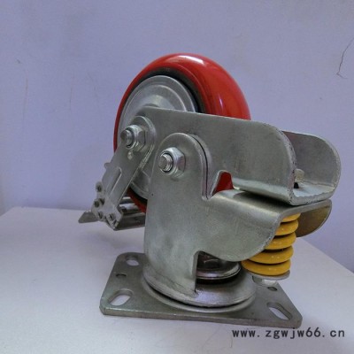 【飞华】减震轮 减震万向轮 减震聚氨酯脚轮规格