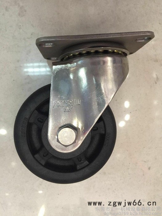 中型2系列3.5寸 不锈钢耐高温250℃ 尼龙脚轮 万向轮 **图3