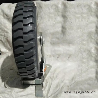 明豪 风火轮 万向风火轮 8寸风火轮 工业脚轮 风火刹车万向轮  风火刹车  静音刹车脚轮  风火单轮