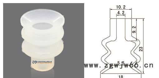:机械手配件气动元件哈模吸盘HM-18S3**硅胶真空吸盘