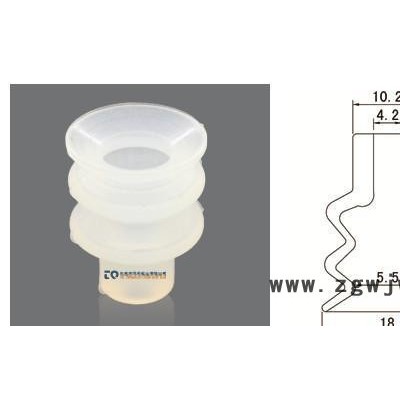 :机械手配件气动元件哈模吸盘HM-18S3**硅胶真空吸盘