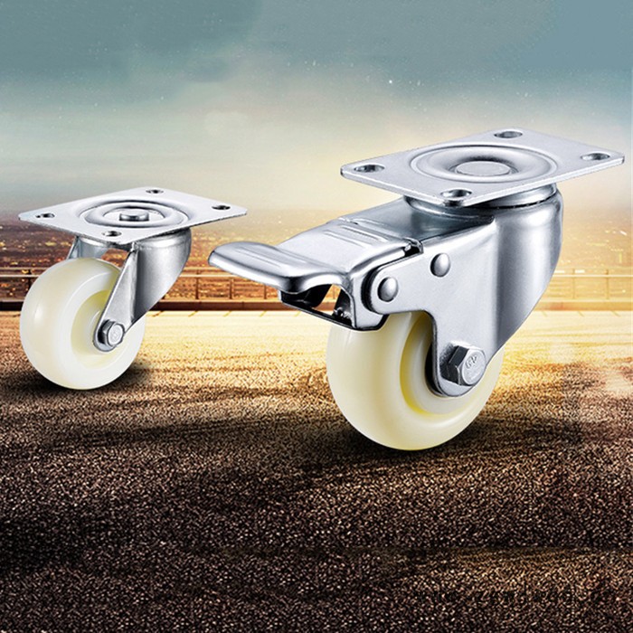 中型 尼龙脚轮  3寸4寸万向轮 5寸刹车 滚轮 PU轮子 手推车轮子 平板车轮 滑轮 欢迎咨询图4