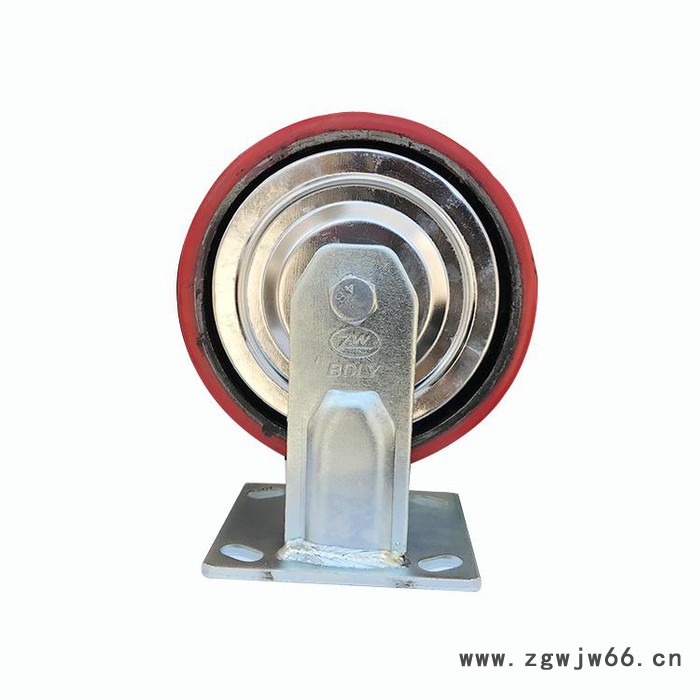 北大轮业 重型铁芯聚氨酯万向轮 铁芯PU万向轮 量大从优图3