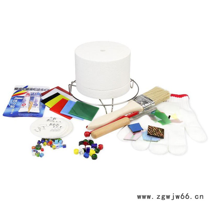 乐铭鑫1707001-15DIY工具热熔彩色玻璃制作万向轮diy饰品旋转涂胶台微波小窑炉套装配件图4