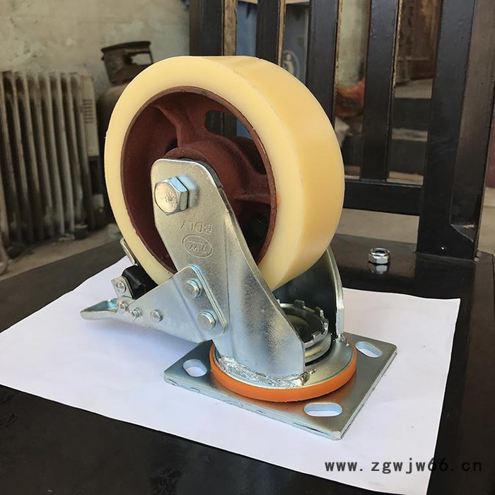 北大轮业 铁芯尼龙轮 尼龙万向轮 6寸铁芯尼龙万向轮图3