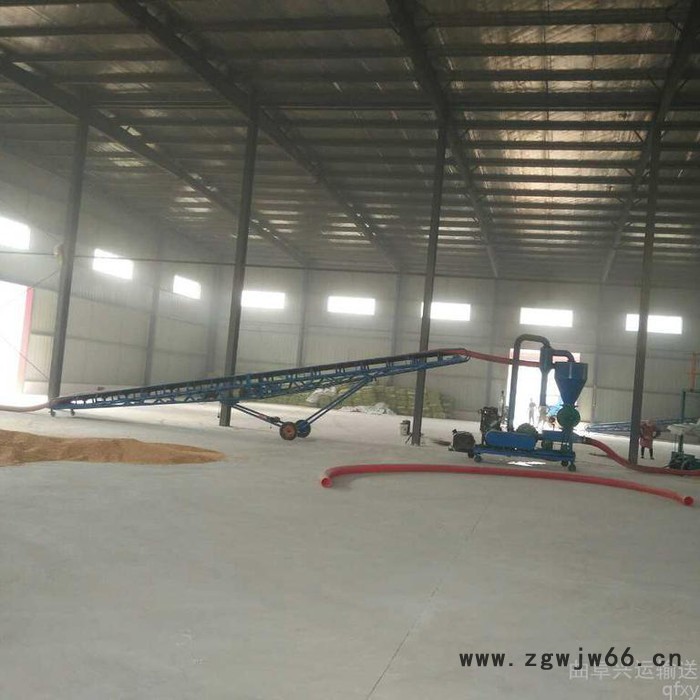 带式粮食爬坡输送机 万向轮移动的带式输送机图4